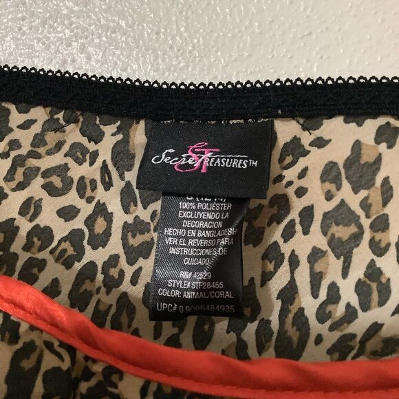 Secret Treasures Y2K Style Cheetah Print McBling Babydoll Camisole Large - Picture 5 of 9